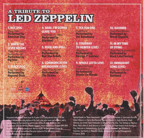 Various : Classic Rock Presents: A Tribute To Led Zeppelin (12 Weird, Wild And Exclusive Covers Of Zep Classics) (CD, Comp, Smplr, sli)