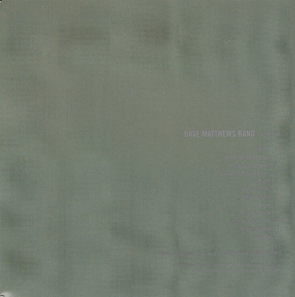 Dave Matthews Band : Everyday (CD, Album)