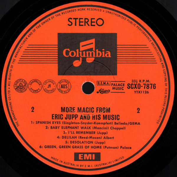 Eric Jupp And His Music : More Magic From Eric Jupp And His Music (LP)