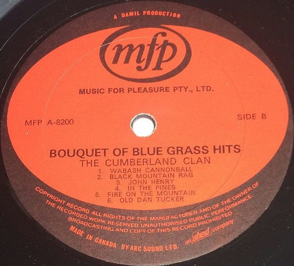 The Cumberland Clan : A Bouquet Of Blue Grass Hits (LP)