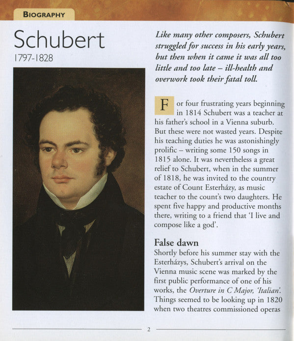 Franz Schubert : Melodic Brilliance (CD, Comp)