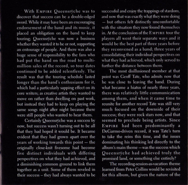 Queensrÿche : Promised Land (CD, Album, RE, RM)