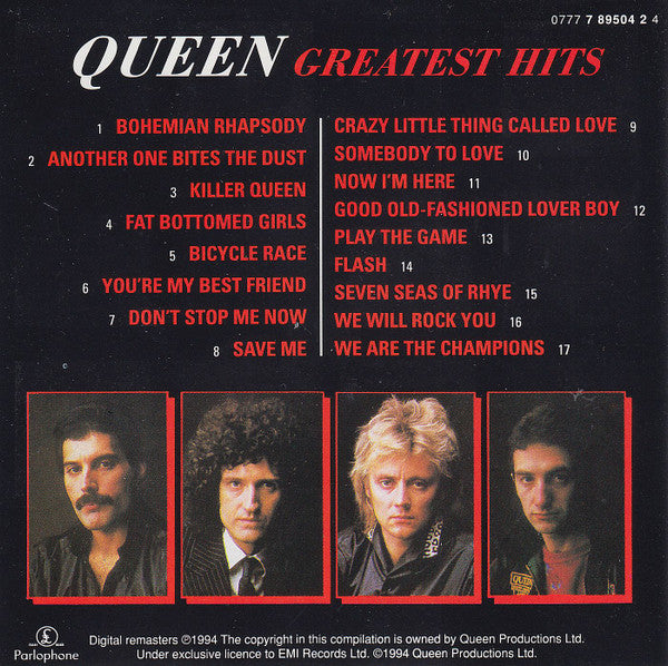 Queen : Greatest Hits (CD, Comp, RE, RM)