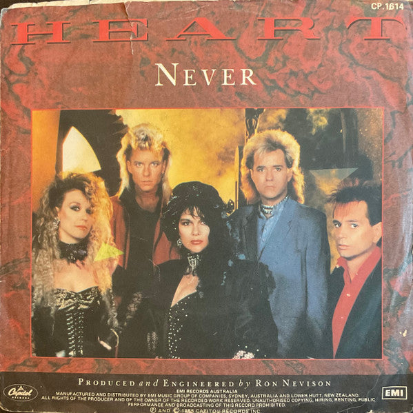 Heart : Never (7", Single)