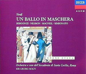 Verdi* - Bergonzi* • Nilsson* • MacNeil* • Simionato* • Orchestra* E Coro Dell'Accademia di Santa Cecilia, Roma* • Sir Georg Solti* : Un Ballo In Maschera (2xCD, Album, RE)