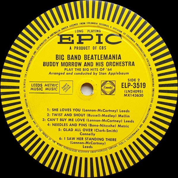 Buddy Morrow And His Orchestra : Big Band Beatlemania (The Big Hits Of 1964) (LP, Album, Mono)