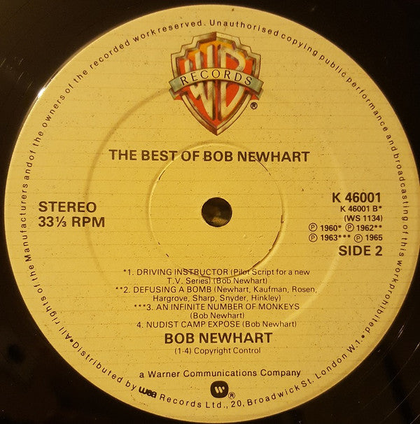 Bob Newhart : The Best Of Bob Newhart (LP, Comp)