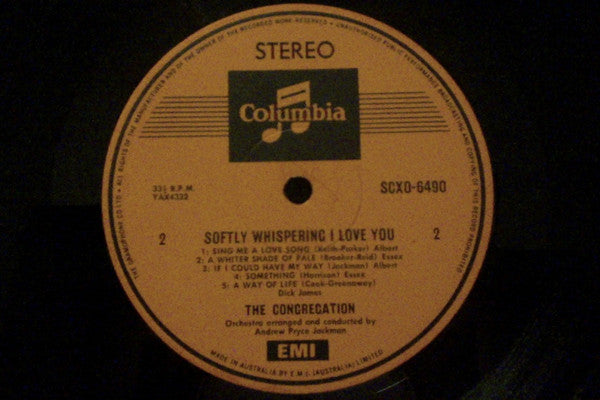 The Congregation* : Softly Whispering I Love You (LP, Album)