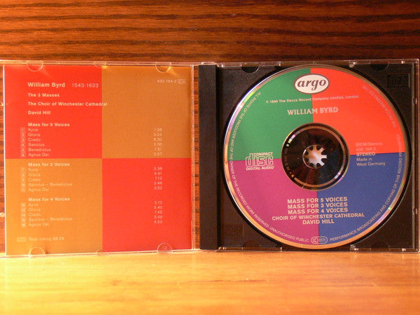 Choir Of Winchester Cathedral* / David Hill, Byrd* : The 3 Masses (CD, Album)
