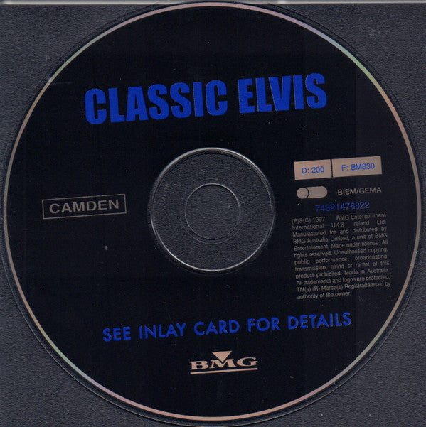 Elvis Presley : Classic Elvis (CD, Comp)