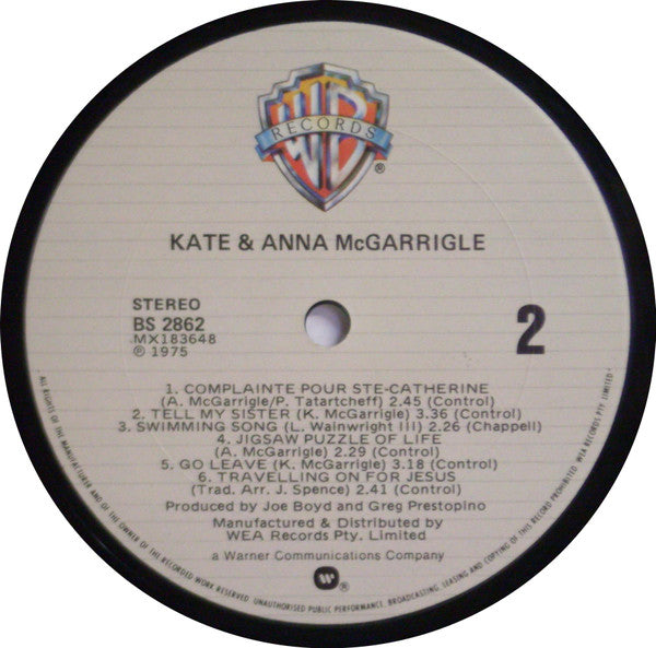 Kate & Anna McGarrigle : Kate & Anna McGarrigle (LP, Album, RE)