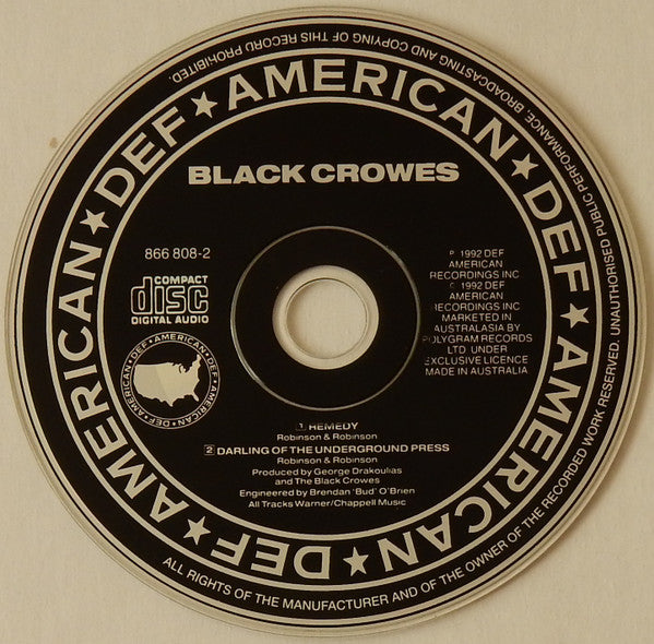 The Black Crowes : Remedy (CD, Single)