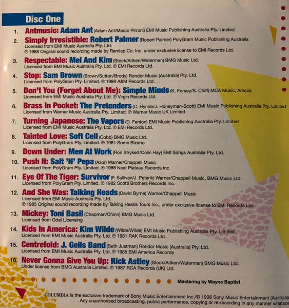 Various : The Awesome 80's (2xCD, Comp)