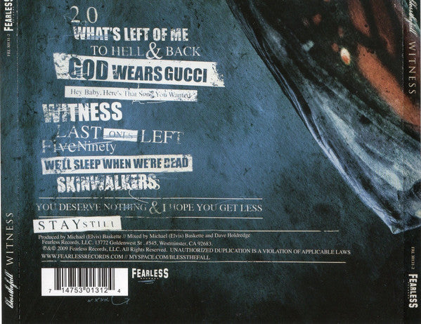 blessthefall : Witness (CD, Album)