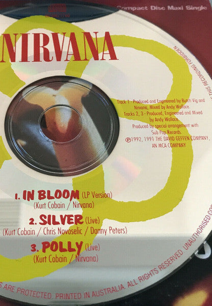 Nirvana : In Bloom (CD, Maxi, Car)