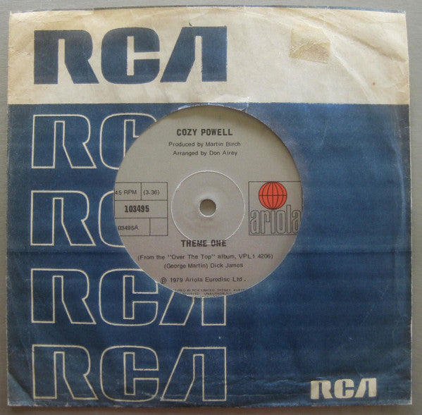 Cozy Powell : Theme One / Over The Top (7", Single)