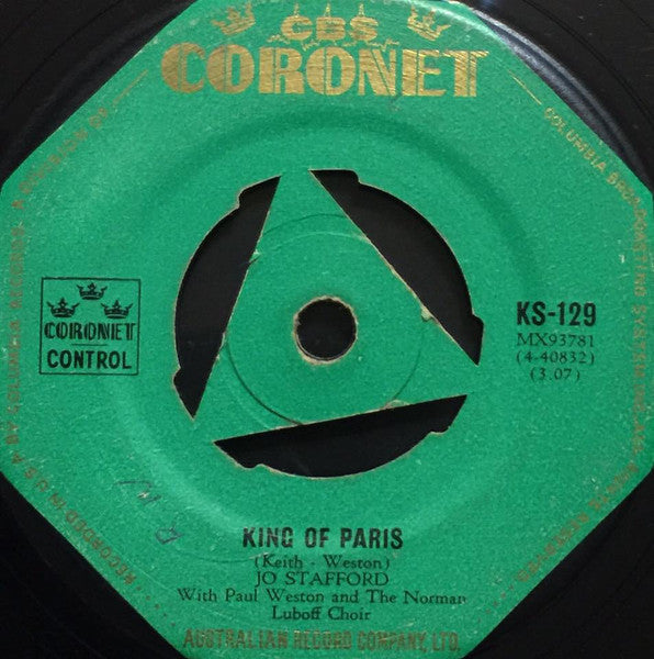 Jo Stafford : King Of Paris / Wind In The Willows (7", Single)