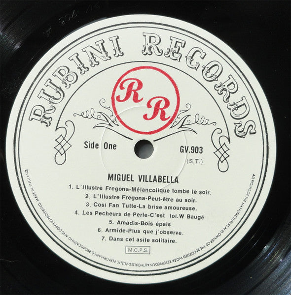 Miguel Villabella : Miguel Villabella Volume Two (LP, Comp, Mono)