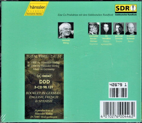 Franz Liszt - Helmuth Rilling, Gächinger Kantorei Stuttgart, Krakauer Kammerchor, Radio-Sinfonieorchester Stuttgart : Christus (3xCD, Album, RE)