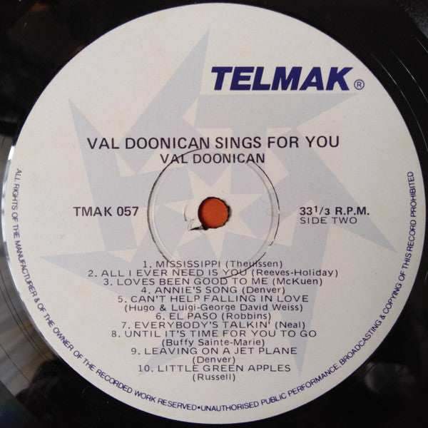 Val Doonican : Val Doonican Sings For You (LP, Comp)