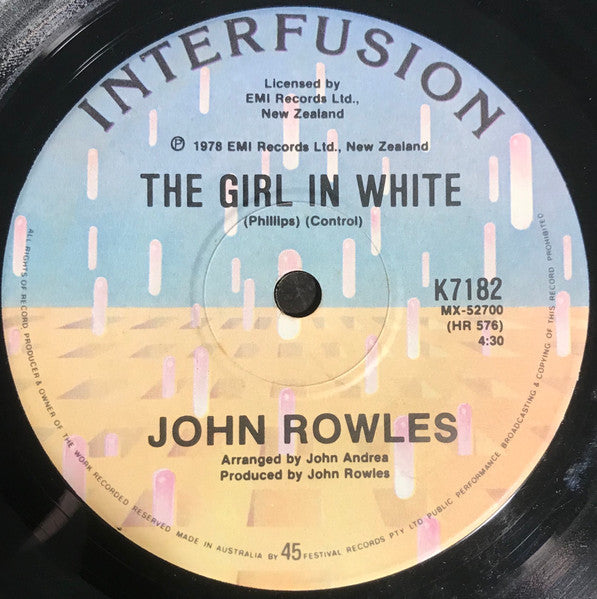 John Rowles : Tania (This Song Is For You) (7")