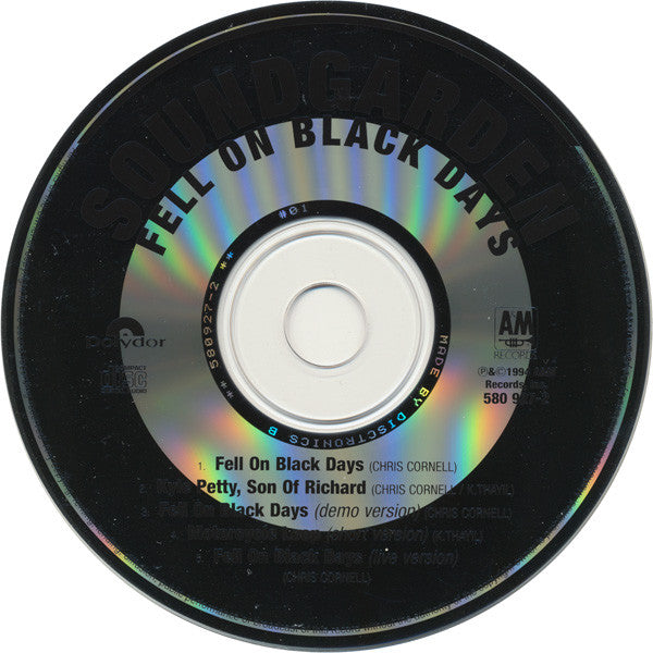 Soundgarden : Fell On Black Days (CD, Single, Car)