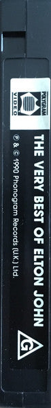 Elton John : The Very Best Of Elton John (VHS, Comp)
