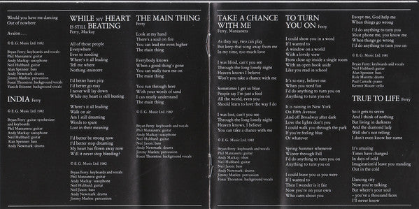 Roxy Music : Avalon (CD, Album, RE)