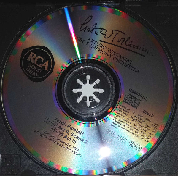 Giuseppe Verdi - Giuseppe Valdengo • Herva Nelli • Nan Merriman • Cloe Elmo • Frank Guerrero • Teresa Stich-Randall, Arturo Toscanini, NBC Symphony Orchestra : Falstaff (2xCD, Album, Mono, RE, RM + Box)