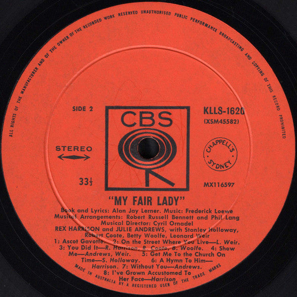 Rex Harrison, Julie Andrews : My Fair Lady (LP, Album, RE)