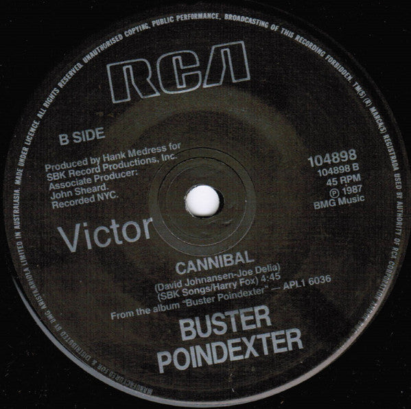 Buster Poindexter : Oh Me Oh My (I'm A Fool For You Baby) (7", Single)