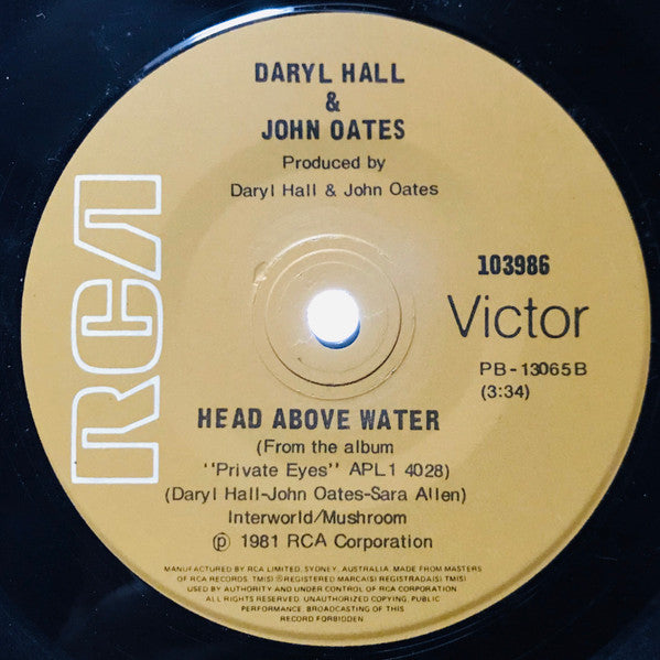 Daryl Hall & John Oates : Did It In A Minute (7")