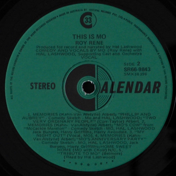 Roy Rene : This Is Mo (LP, Album, Comp, RE)