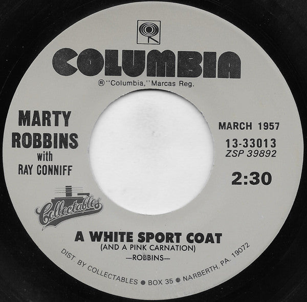 Marty Robbins : El Paso / A White Sport Coat (And A Pink Carnation) (7", Single, RE)