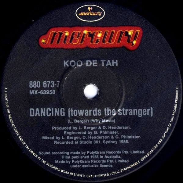 Koo Dé Tah : Too Young For Promises (7", Single)