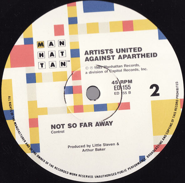 Artists United Against Apartheid : Sun City (12", Single)