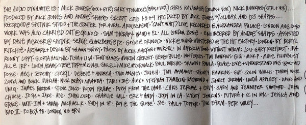 BAD II* : The Globe / Alley Pally - Paradiso (The Live "Official Bootleg") (2xCass, Album, Dol)