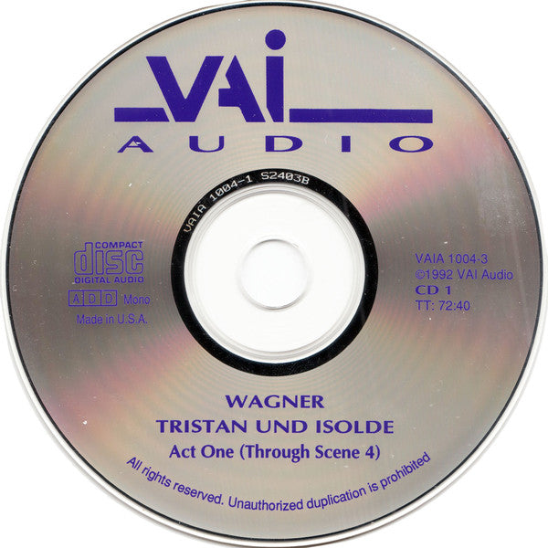 Wagner*, Kirsten Flagstad, Lauritz Melchior, Chorus Of The Royal Opera House, Covent Garden, London Philharmonic Orchestra, Fritz Reiner : Tristan Und Isolde (3xCD, RE)