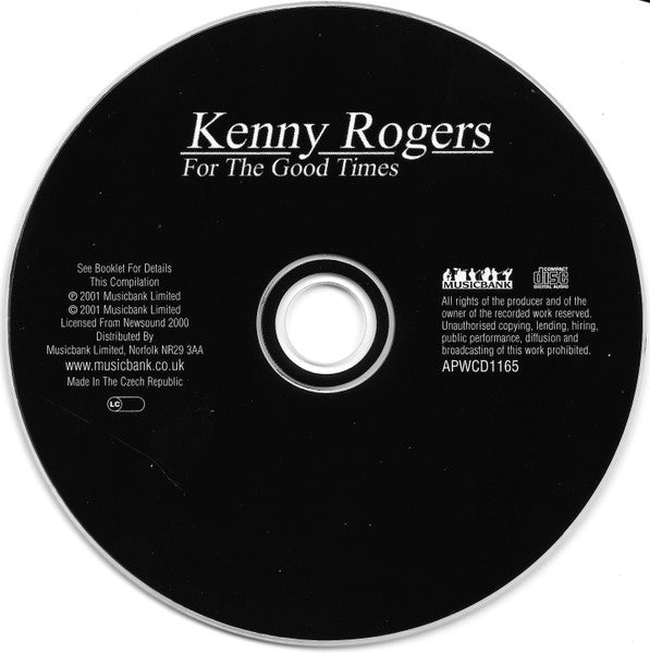 Kenny Rogers : For The Good Times (CD, Comp)