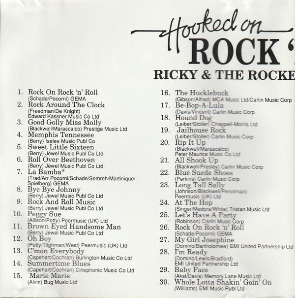 Ricky & The Rockets And Sweet Power : Hooked On Rock 'N' Roll (CD, Comp)