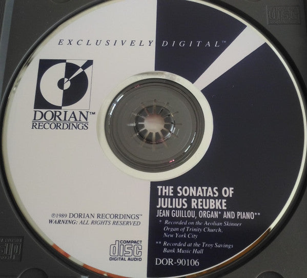 Julius Reubke - Jean Guillou : The Sonatas of Julius Reubke - Jean Guillou Organ and Piano (CD, Album)