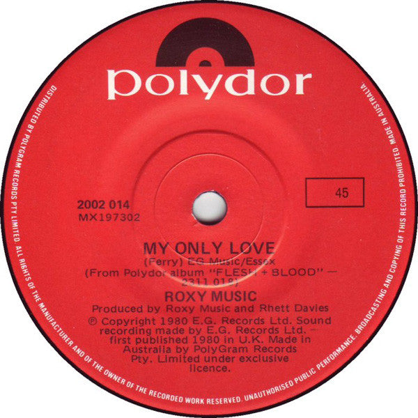 Roxy Music : Same Old Scene (7", Single)