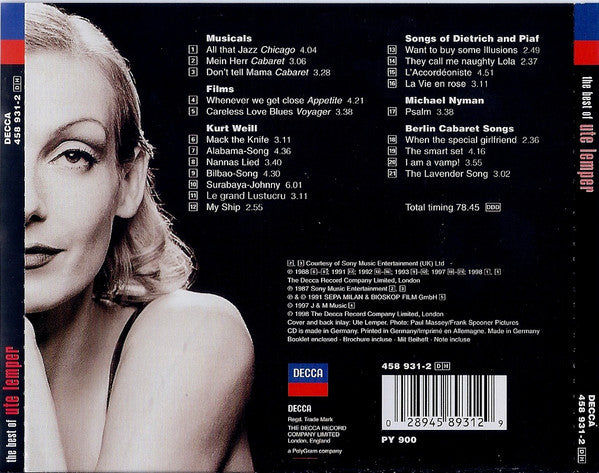Ute Lemper : The Best Of Ute Lemper (CD, Comp)