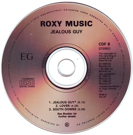 Roxy Music : Jealous Guy - A Tribute (CD, Single)