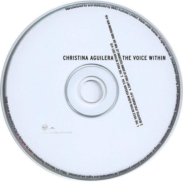 Christina Aguilera : The Voice Within (CD, Single)