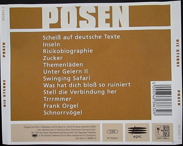 Die Sterne : Posen (CD, Album)