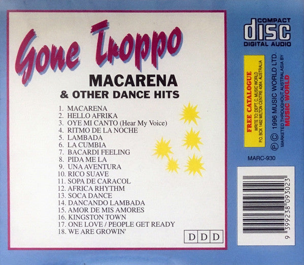 Rio Session Singers : Gone Troppo - Macarena & Other Dance Hits (CD, Album)