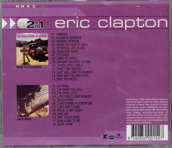 Eric Clapton : The Road To Escondido / Back Home (CD, Album, RE + CD, Album, RE + Comp)