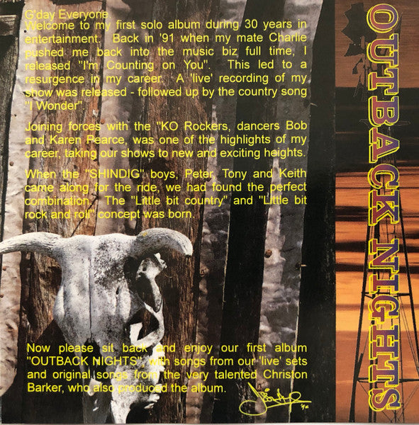 Issi Dy : Outback Nights (CD, Album)