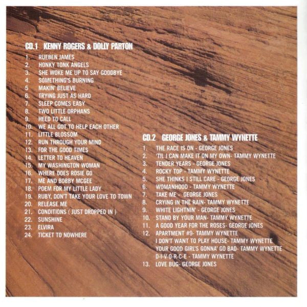 Kenny Rogers, Dolly Parton, Tammy Wynette & George Jones (2) : Kenny, Dolly, Tammy & George (CD, Comp)